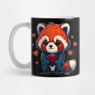 Valentine Red Panda Mug